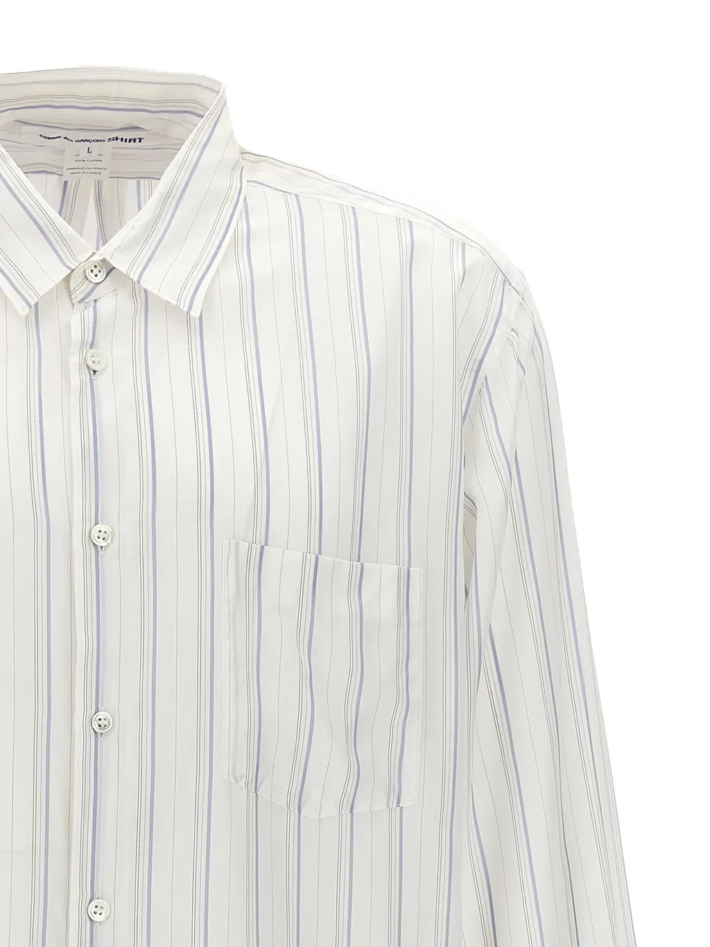 Comme Des GarÇOns Shirt Striped Buttoned Shirt