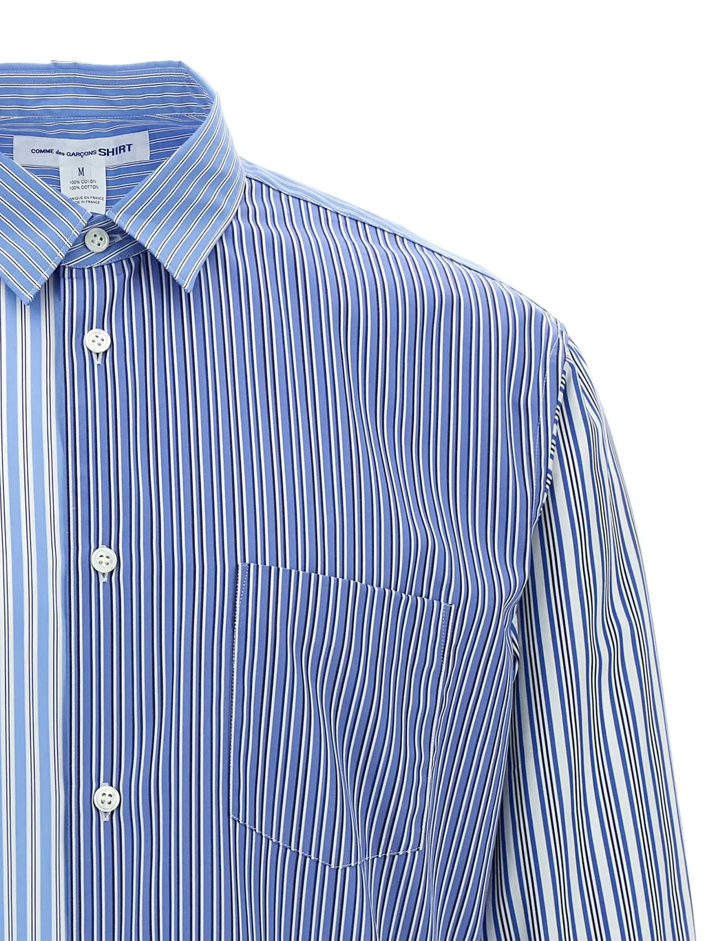 Comme Des GarÇOns Shirt Poplin Striped Shirt