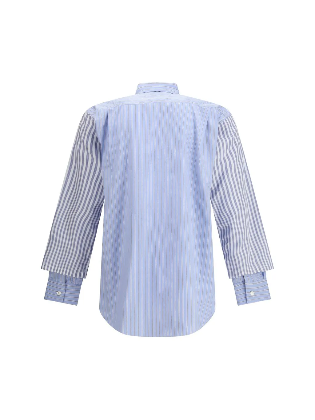 Comme Des GarÇOns Shirt Striped Layered Shirt