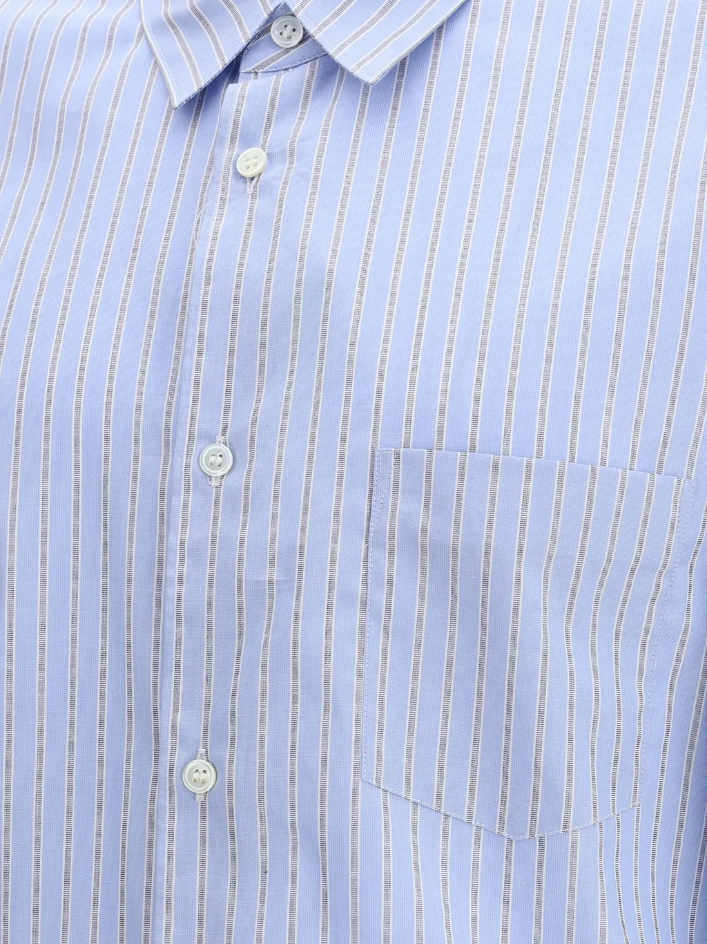 Comme Des GarÇOns Shirt Striped Layered Shirt