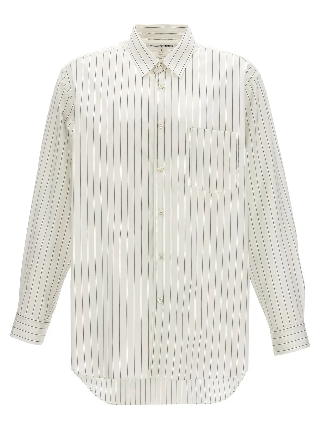 Comme Des GarÇOns Shirt Striped Buttoned Shirt