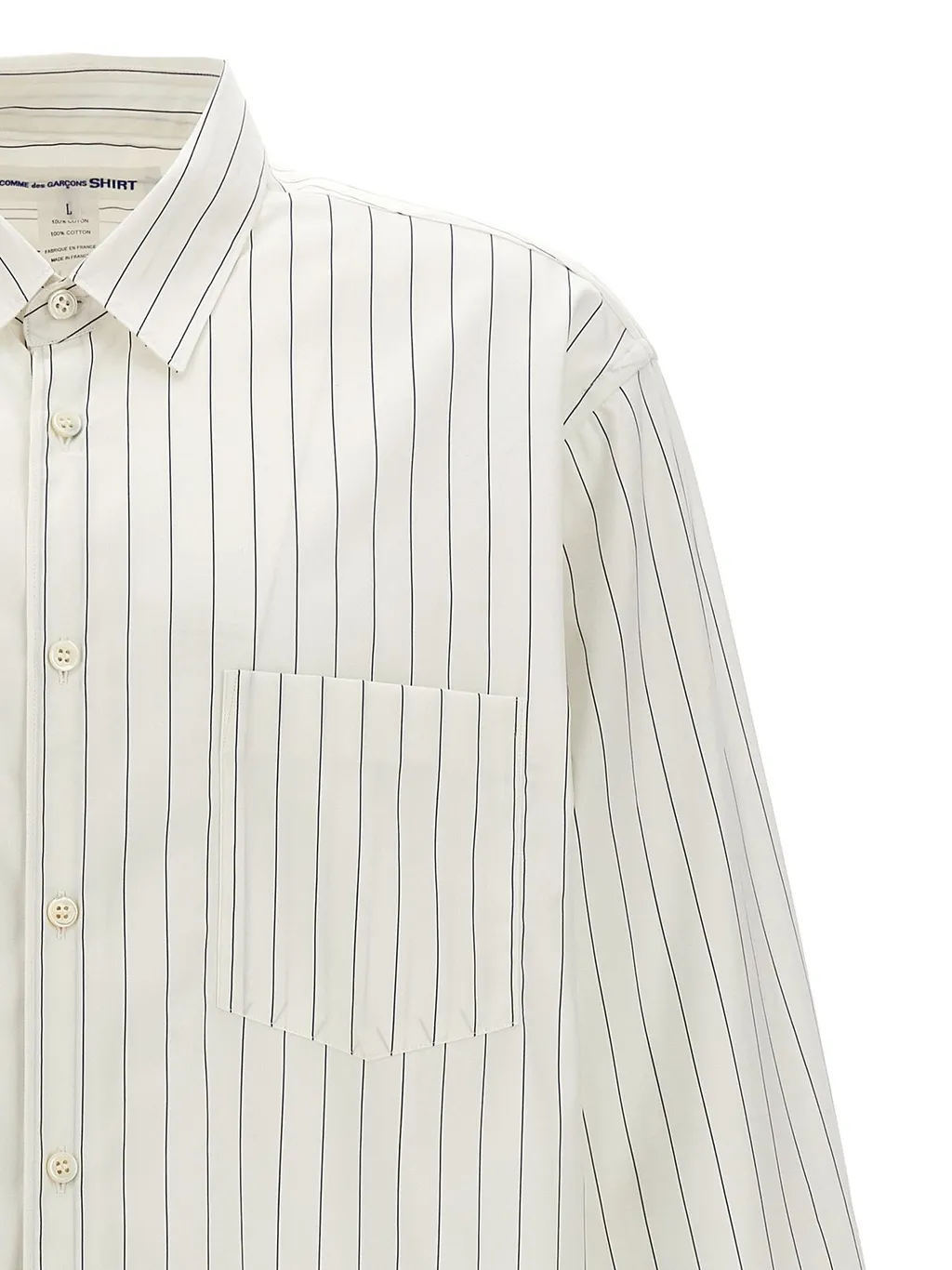 Comme Des GarÇOns Shirt Striped Buttoned Shirt