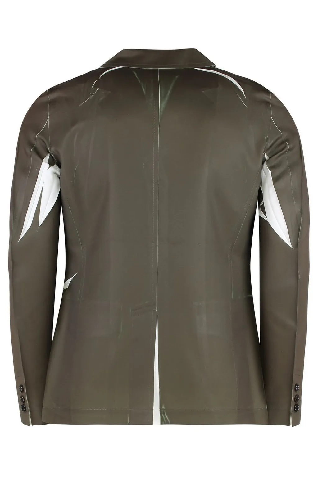 Comme Des GarÇOns Shirt Single-Breasted Contrasting-Detailed Blazer