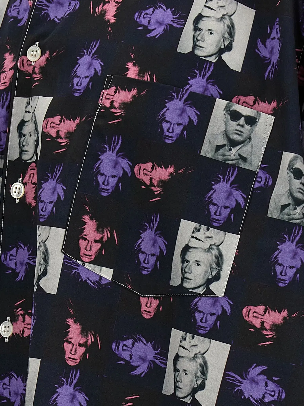 Comme Des GarÇOns Shirt Andy Warhol-Printed Poplin Shirt