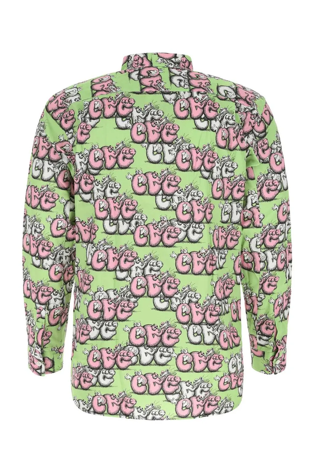 Comme Des GarÇOns Shirt X Kaws Allover Graphic Print Shirt