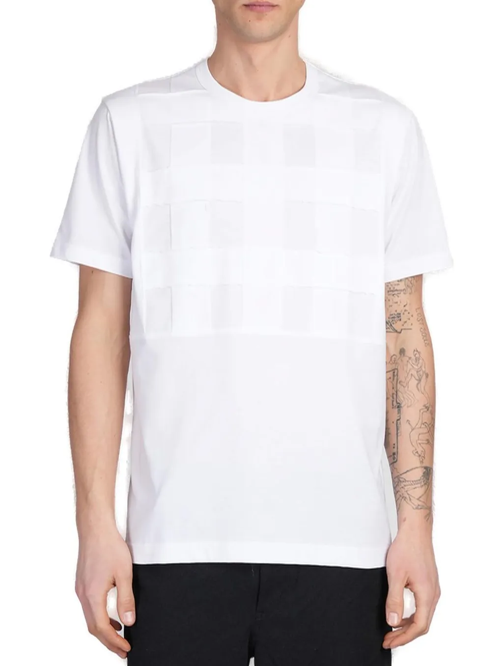 Comme Des GarÇOns Shirt Frayed-Trim Crewneck T-Shirt