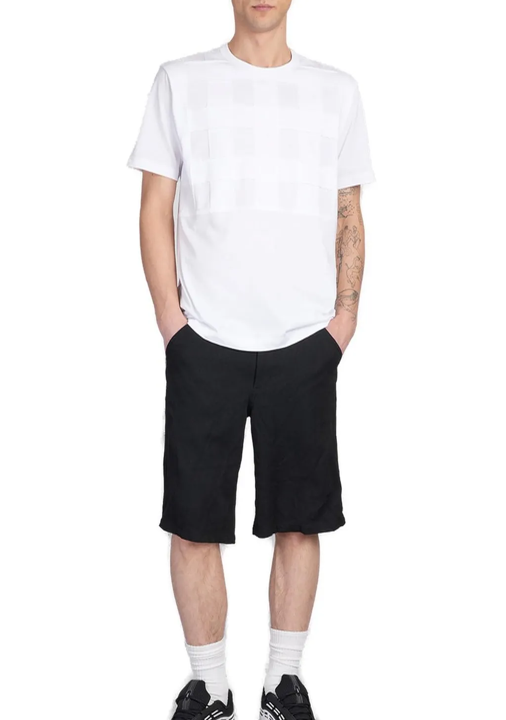 Comme Des GarÇOns Shirt Frayed-Trim Crewneck T-Shirt