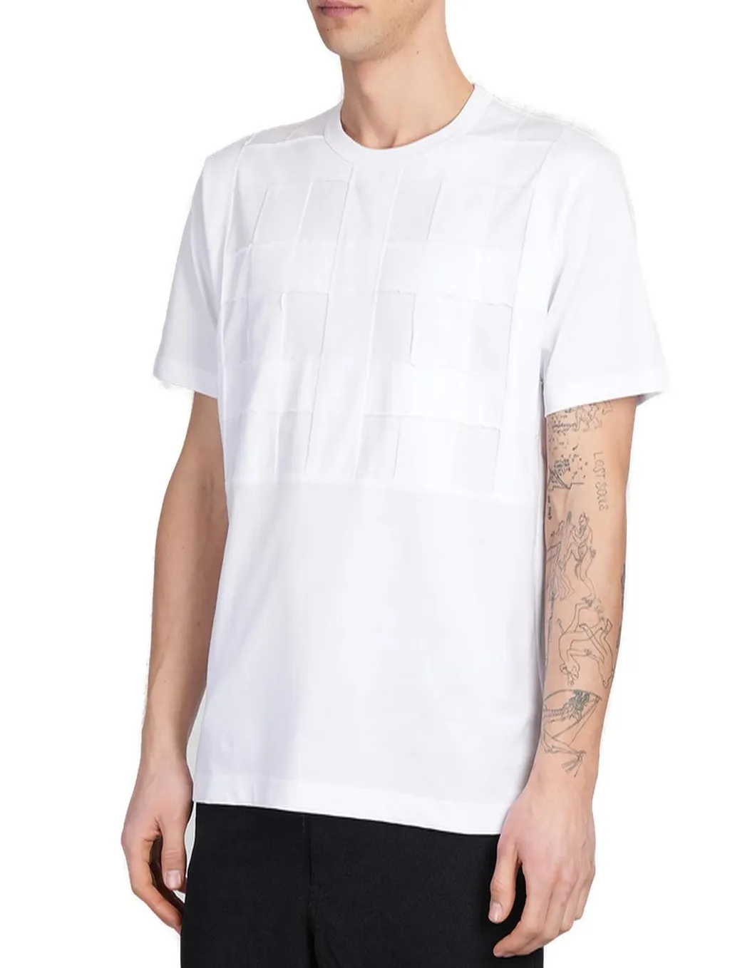 Comme Des GarÇOns Shirt Frayed-Trim Crewneck T-Shirt