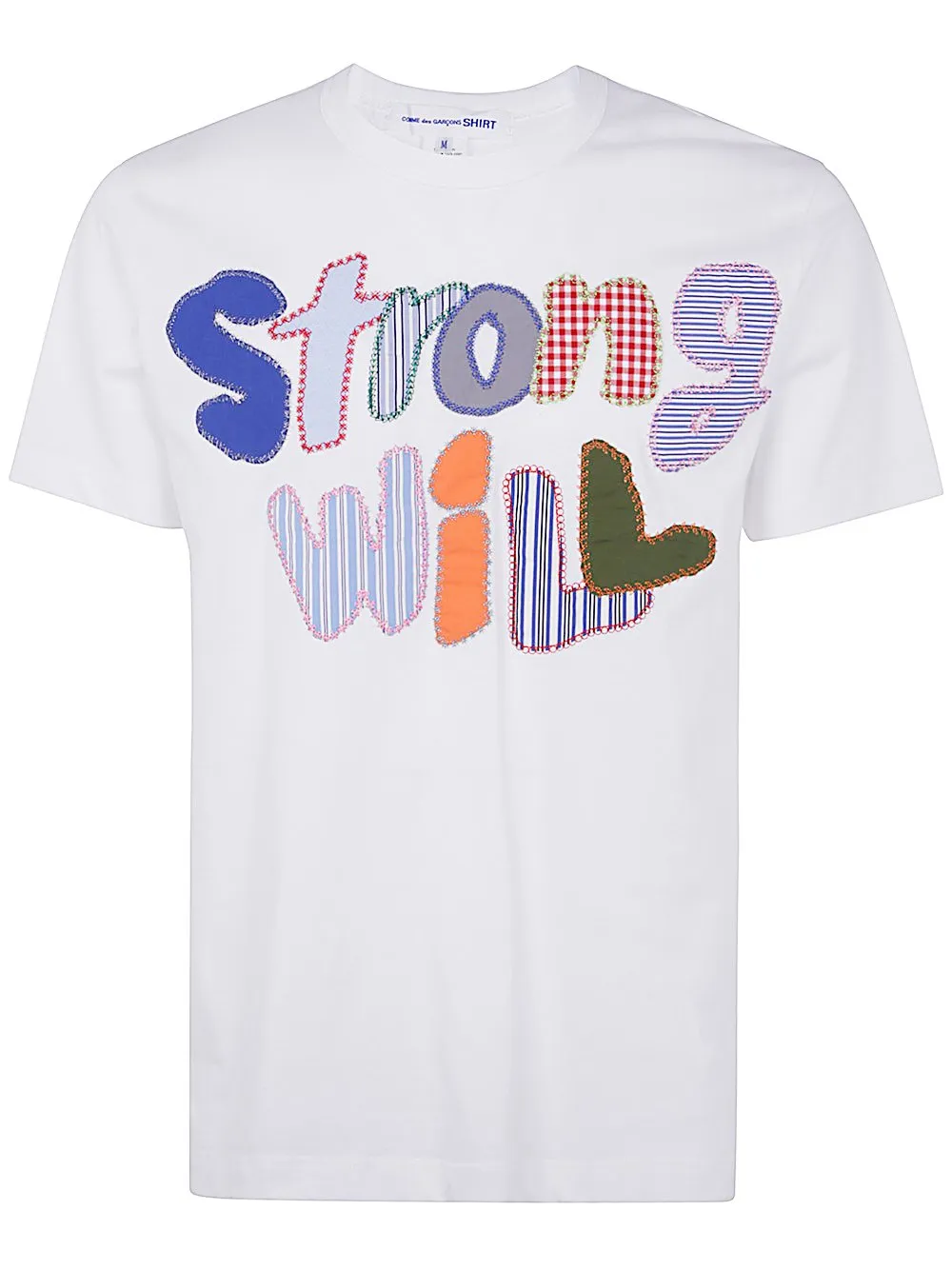 Comme Des GarÇOns Shirt Strong Will Stitched T-Shirt