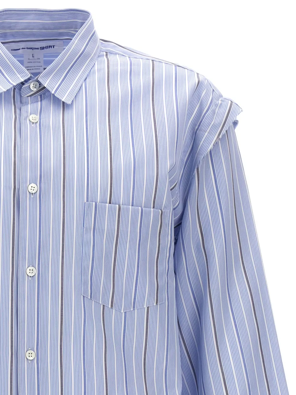 Comme Des GarÇOns Shirt Striped Long-Sleeved Shirt