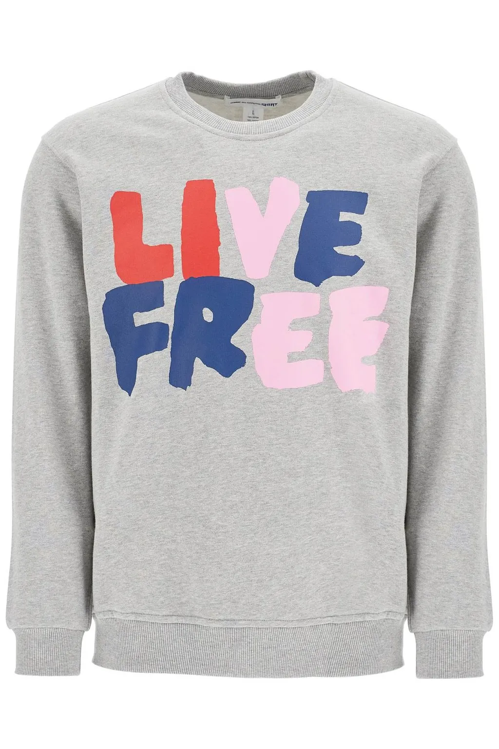 Comme Des Garcons Shirt Live Free Crewneck Sweatshirt