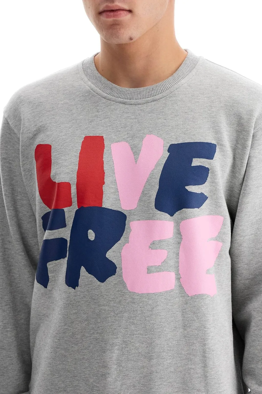 Comme Des Garcons Shirt Live Free Crewneck Sweatshirt