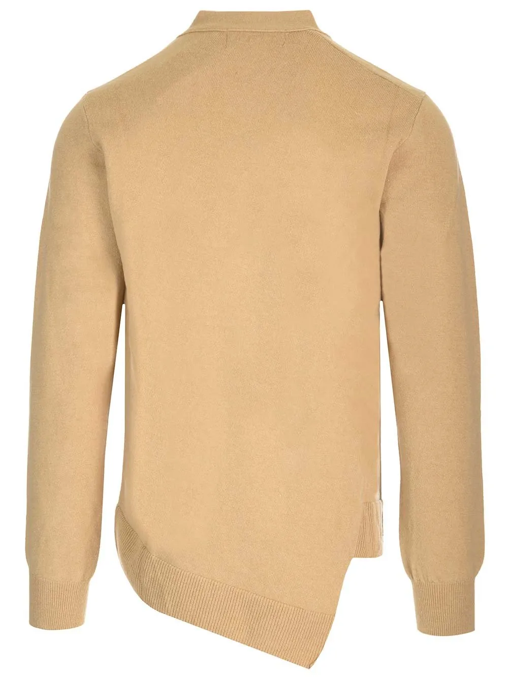 Comme Des GarÇOns Shirt X Lacoste Asymmetric-Hem Buttoned Cardigan