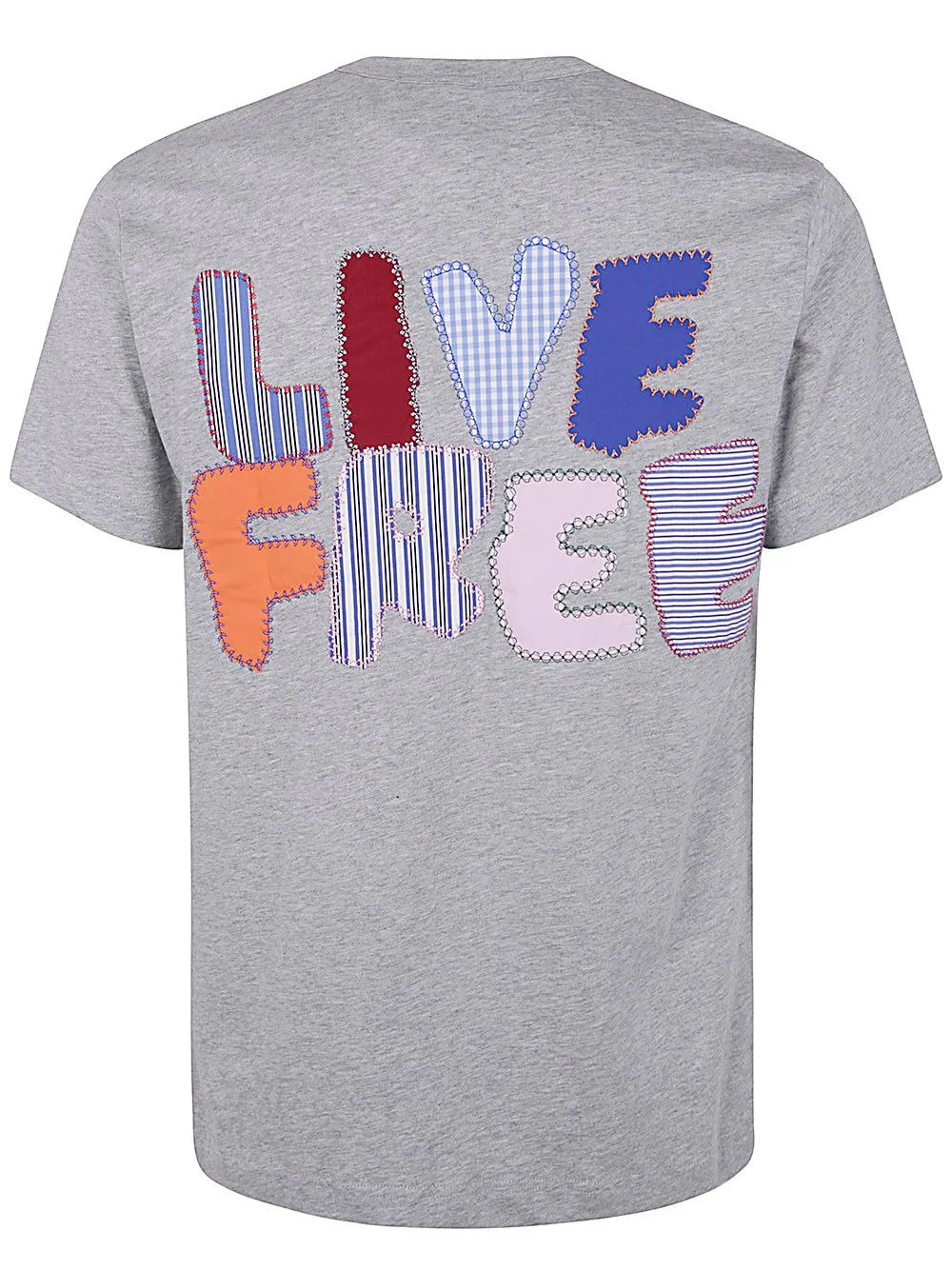 Comme Des GarÇOns Shirt Live Free Stitched T-Shirt