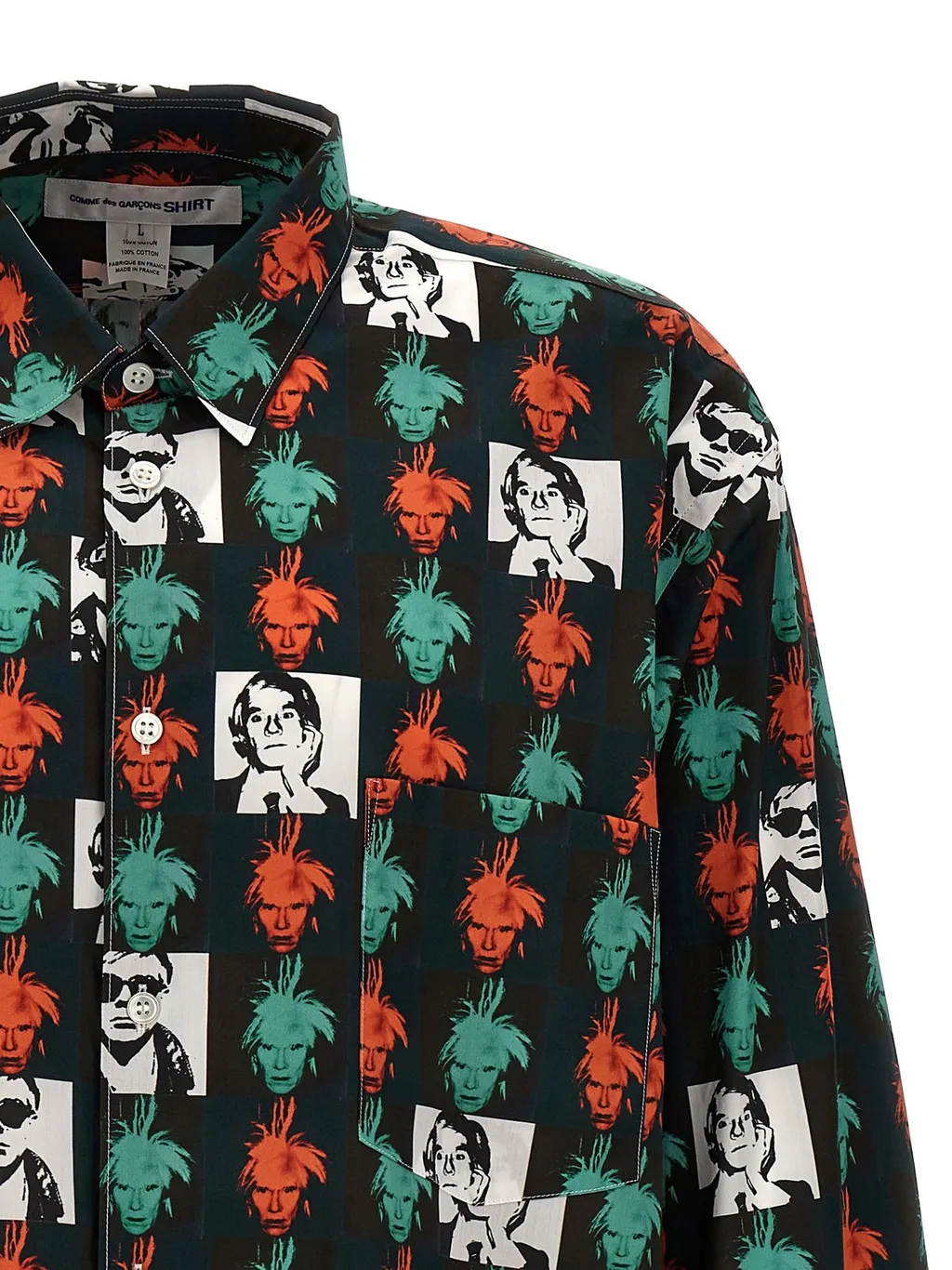 Comme Des GarÇOns Shirt Andy Warhol All-Over Printed Shirt