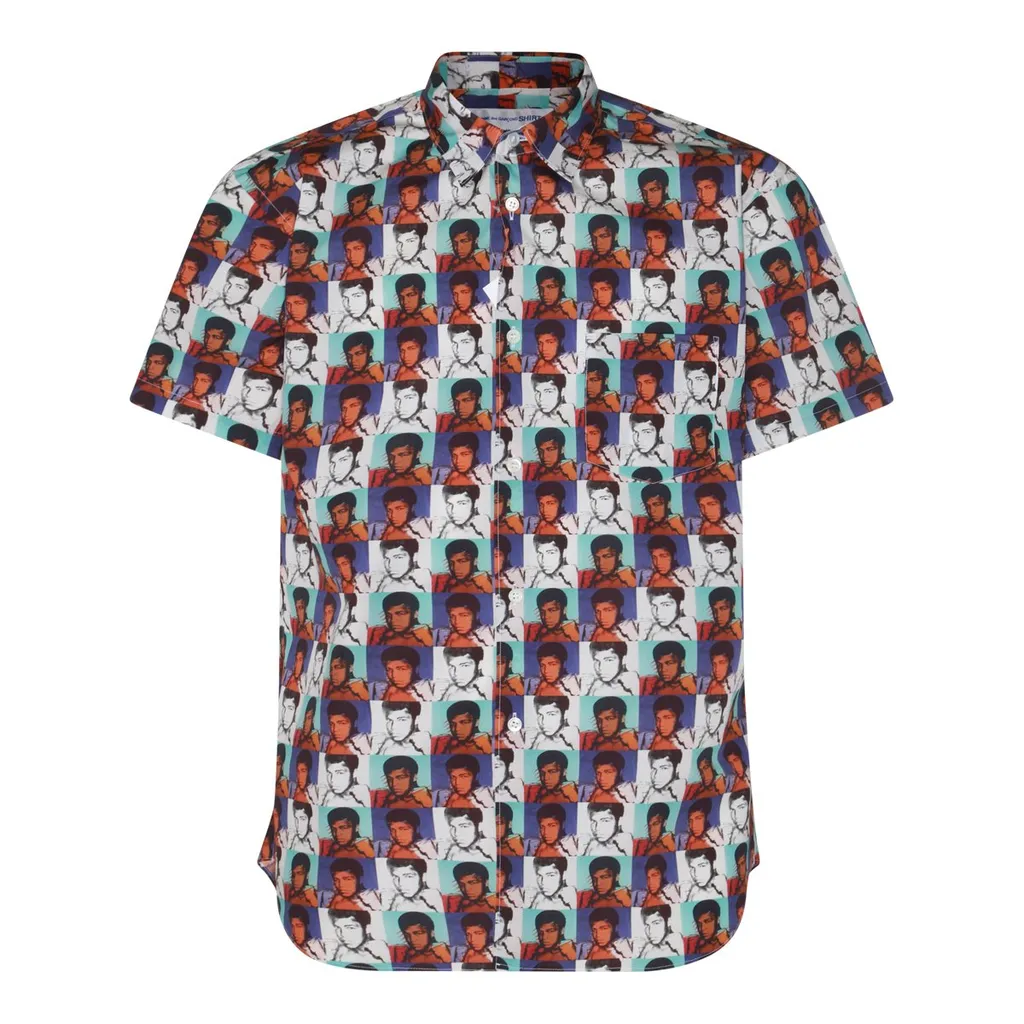 Comme Des GarÇOns Shirt Graphic Printed Buttoned Shirt