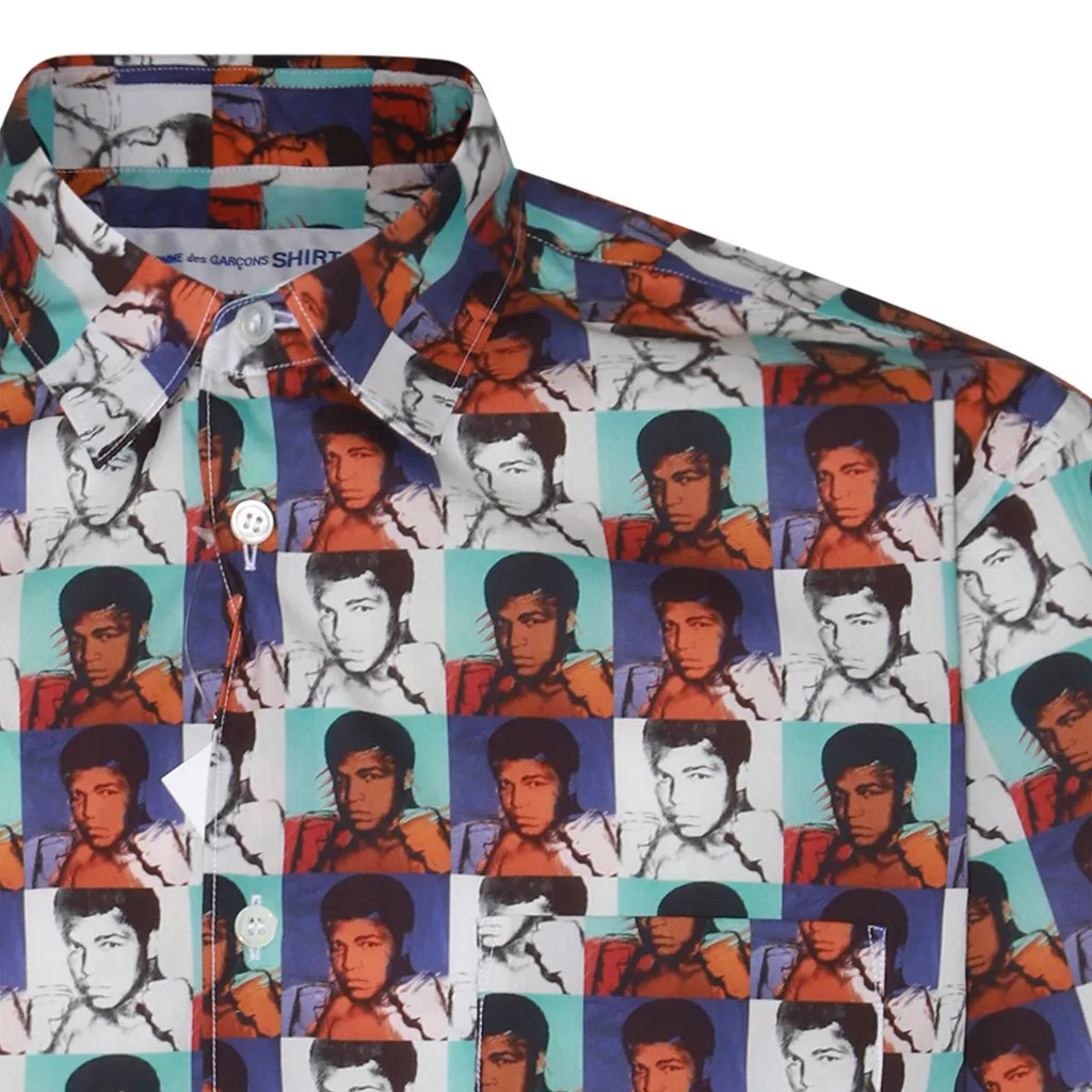Comme Des GarÇOns Shirt Graphic Printed Buttoned Shirt