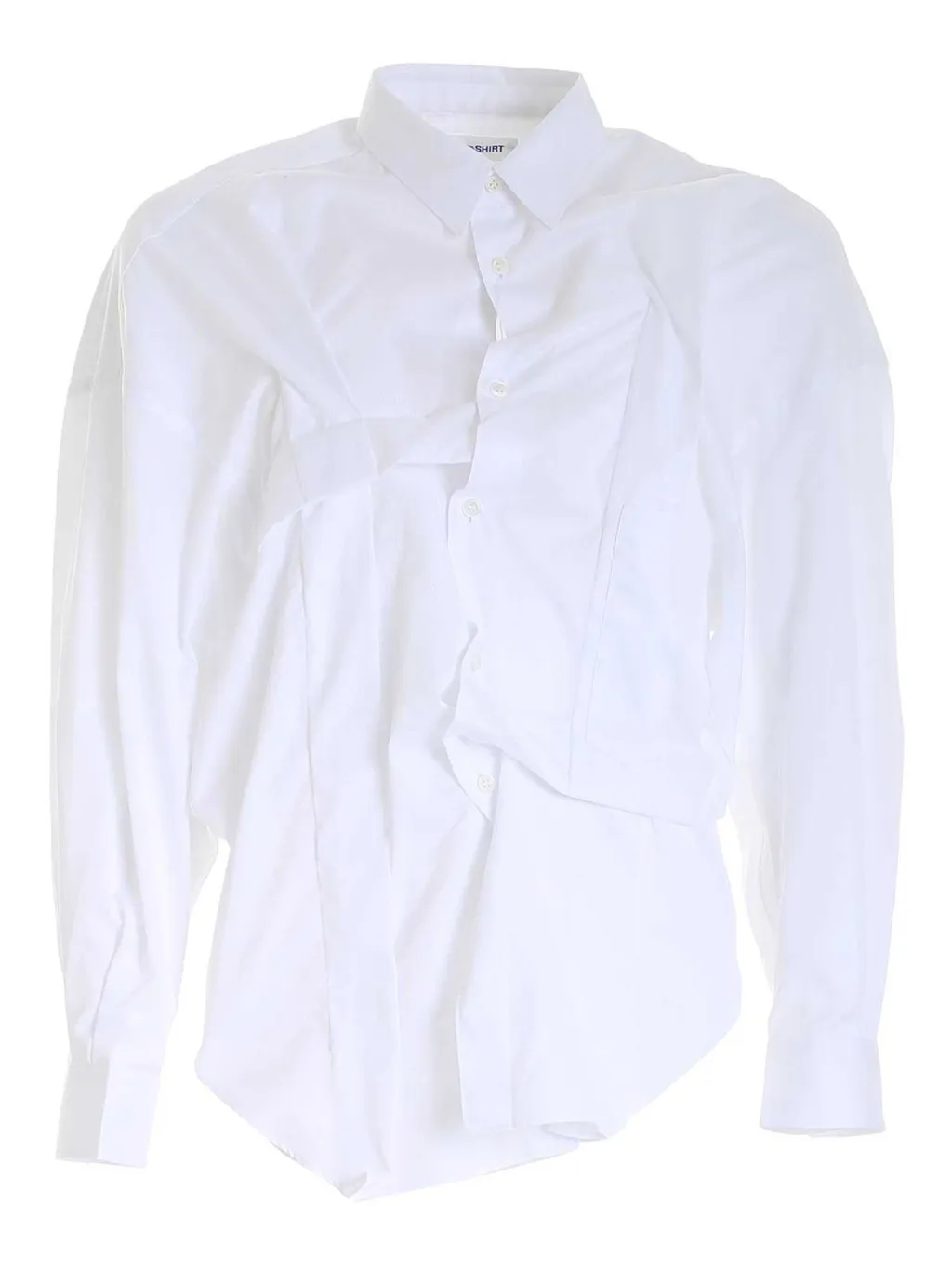 Comme Des GarÇOns Shirt Asymmetric Ruched Shirt