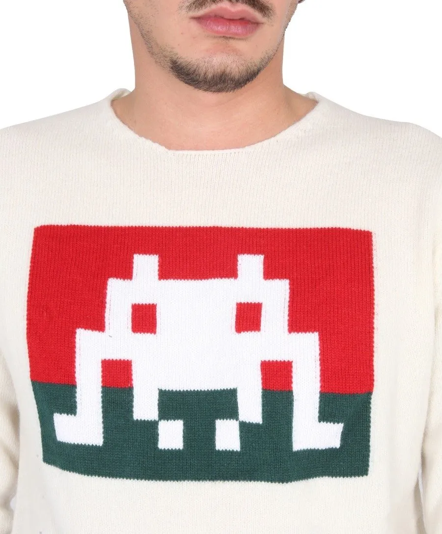 Comme Des GarÇOns Shirt Graphic Jacquard Crewneck Jumper