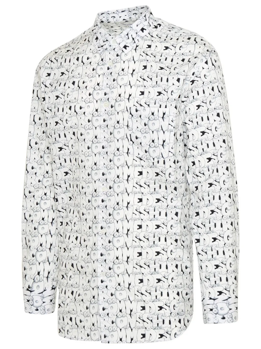 Comme Des GarÇOns Shirt X Kaws Graphic Printed Shirt