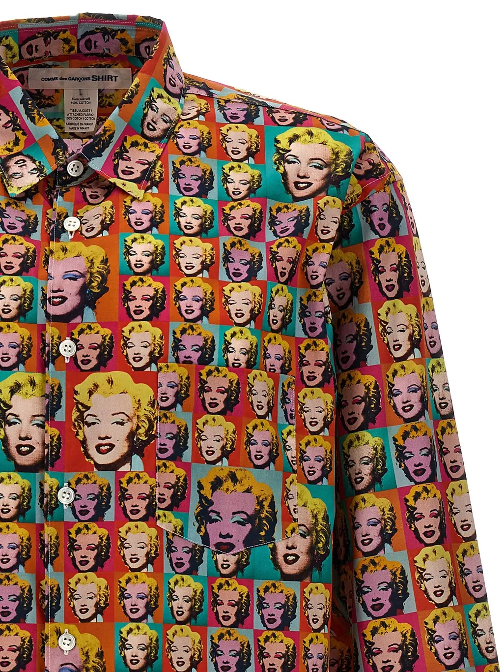 Comme Des GarÇOns Shirt Andy Warhol All-Over Printed Shirt