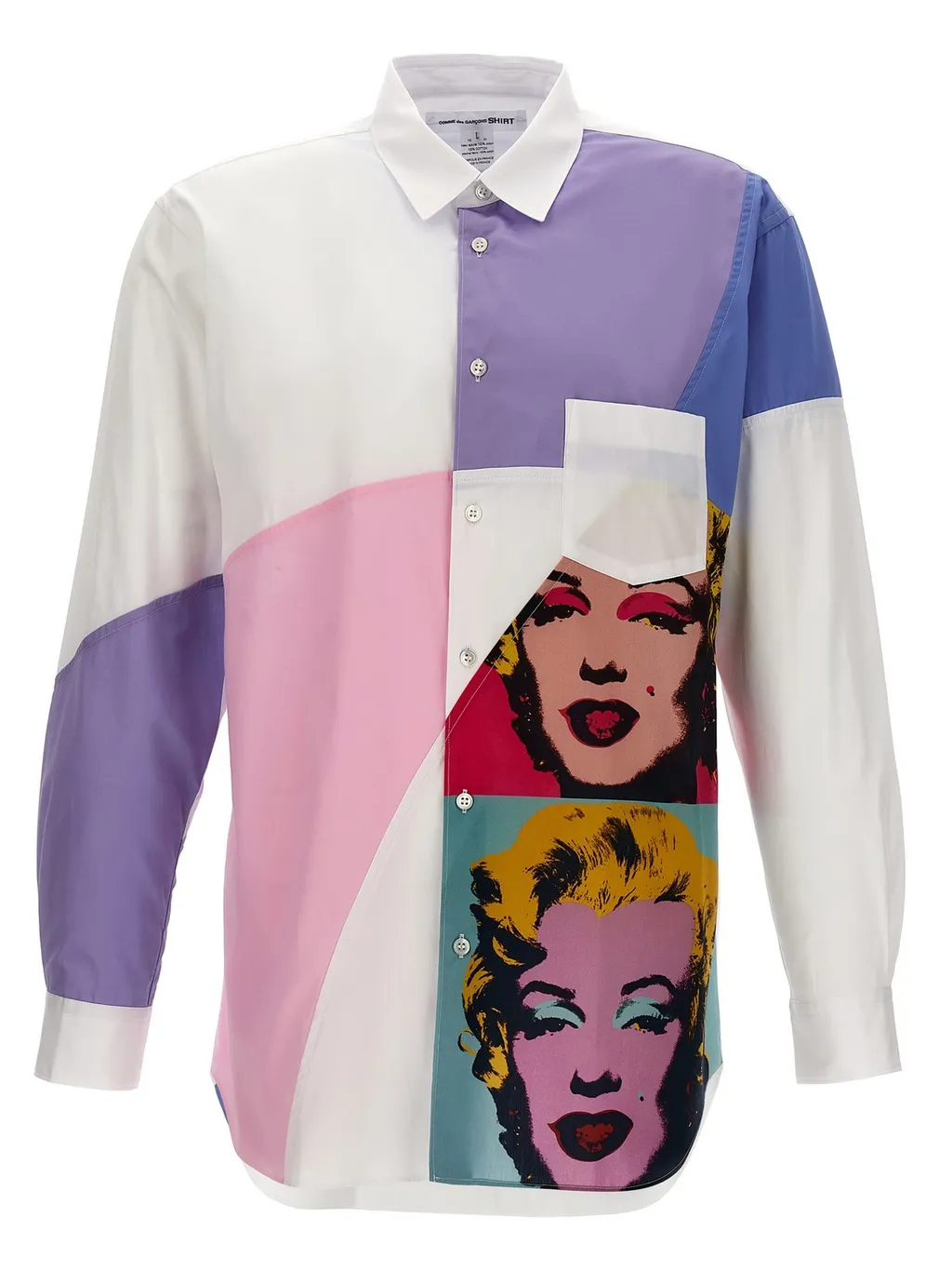 Comme Des GarÇOns Shirt Andy Warhol Printed Buttoned Shirt