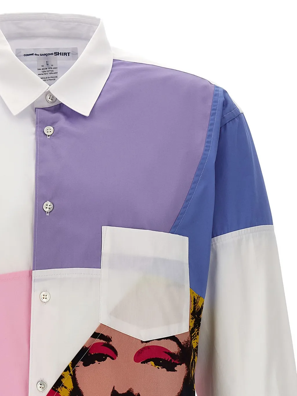 Comme Des GarÇOns Shirt Andy Warhol Printed Buttoned Shirt