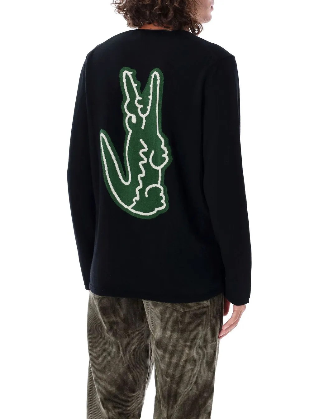 Comme Des GarÇOns Shirt X Lacoste Crewneck Knitted Jumper