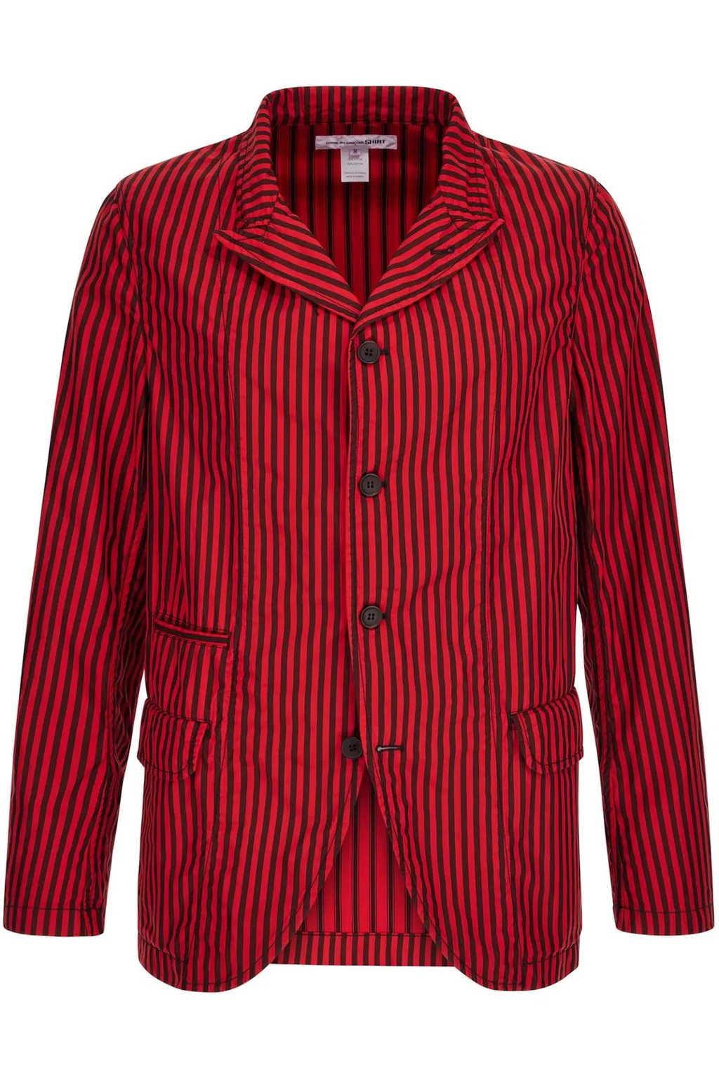 Comme Des GarÇOns Shirt Striped Buttoned Blazer
