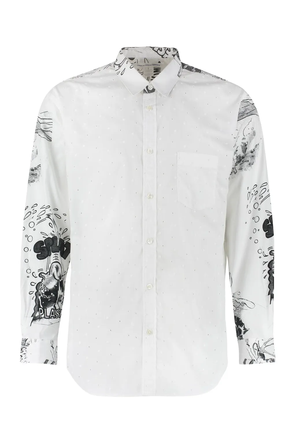 Comme Des GarÇOns Shirt Graphic Printed Buttoned Shirt