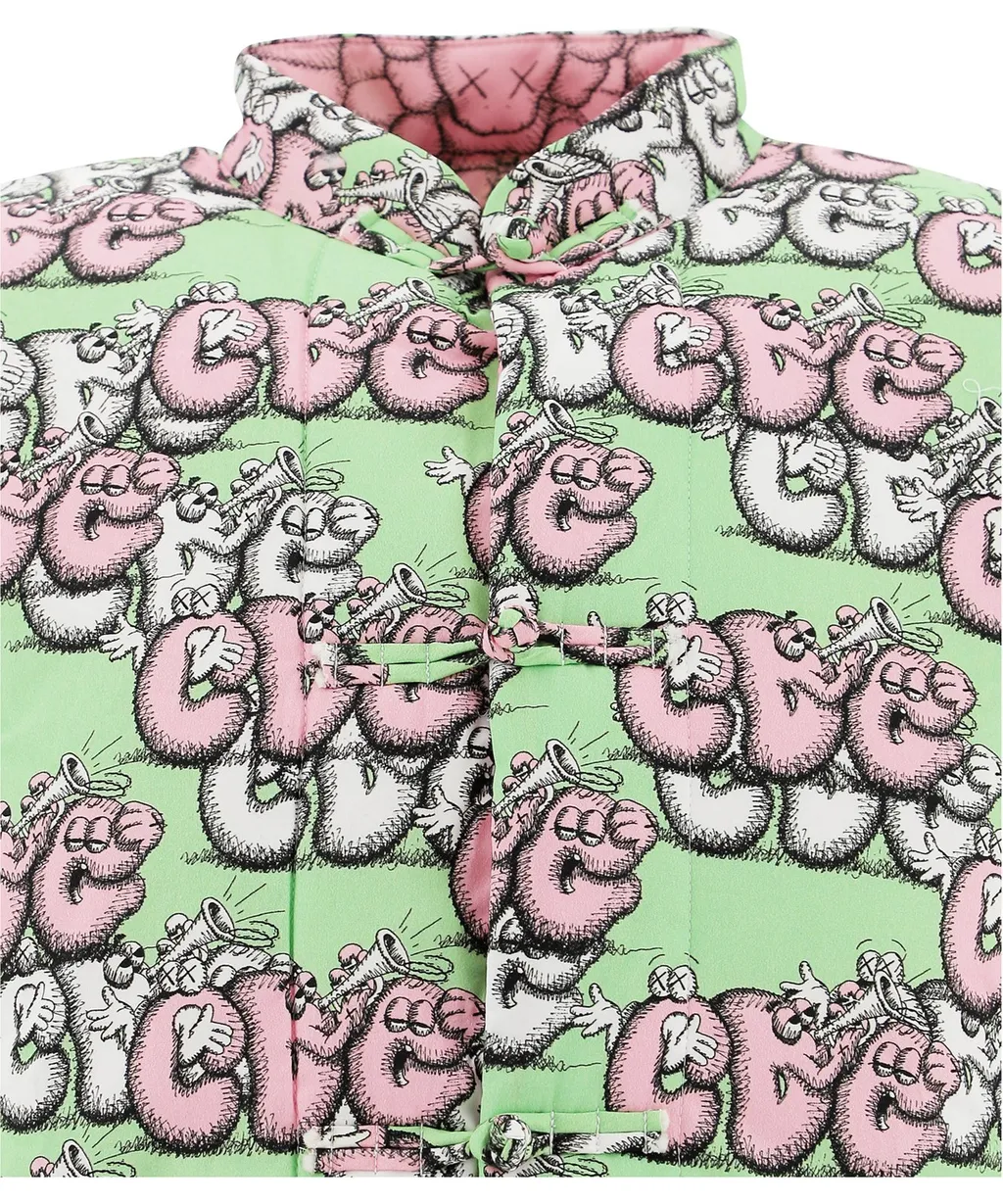 Comme Des GarÇOns Shirt X Kaws Printed Padded Gilet