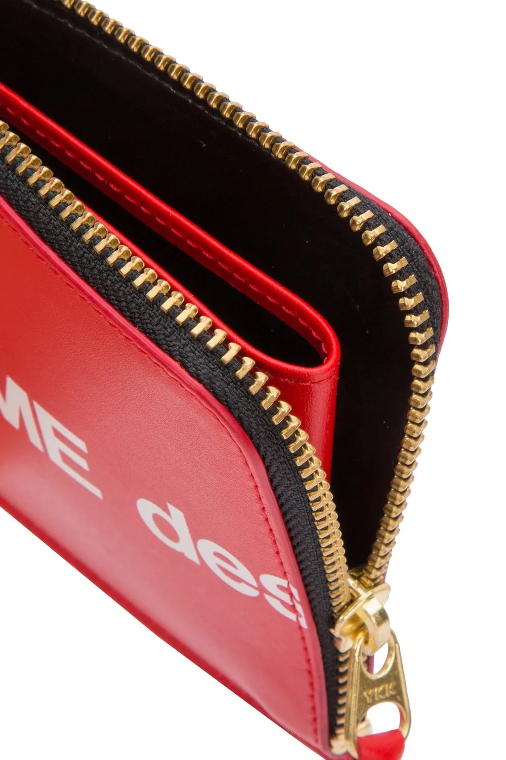 Comme Des GarÇOns Wallet Logo Printed Zipped Wallet