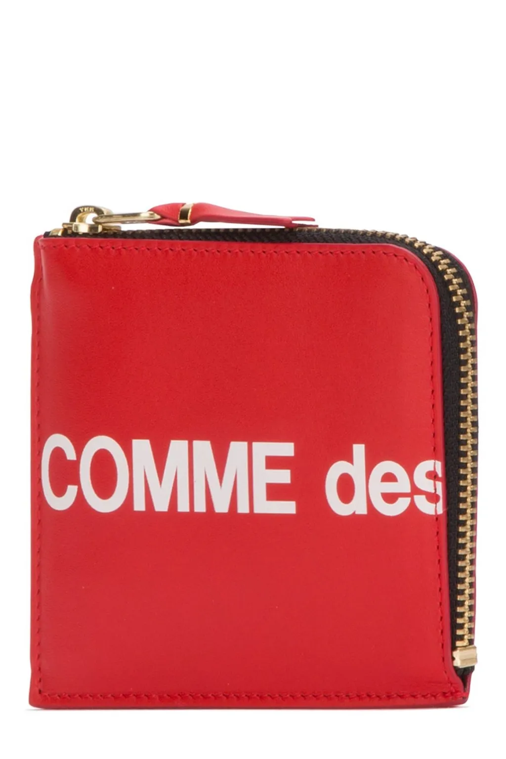 Comme Des GarÇOns Wallet Logo Printed Zipped Wallet