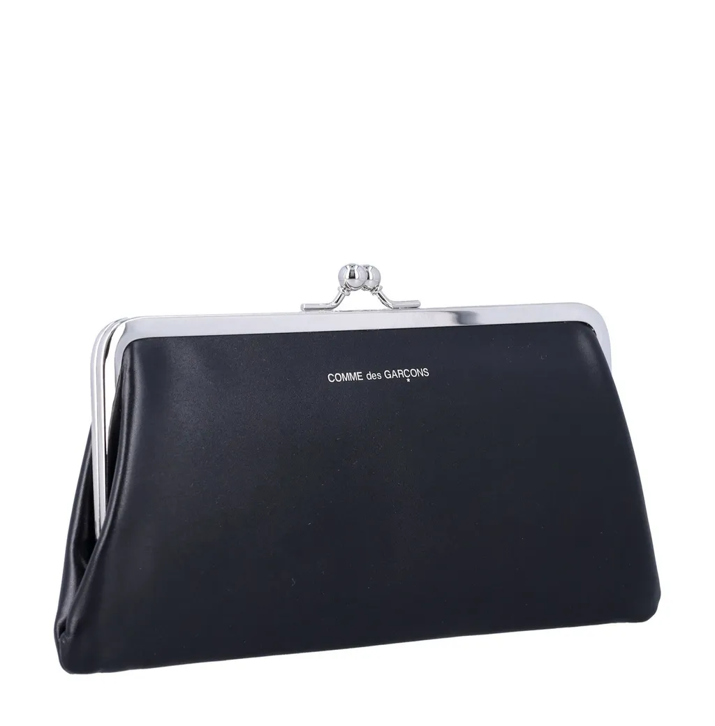 Comme Des GarÇOns Wallet Logo-Printed Kiss-Clasp Purse
