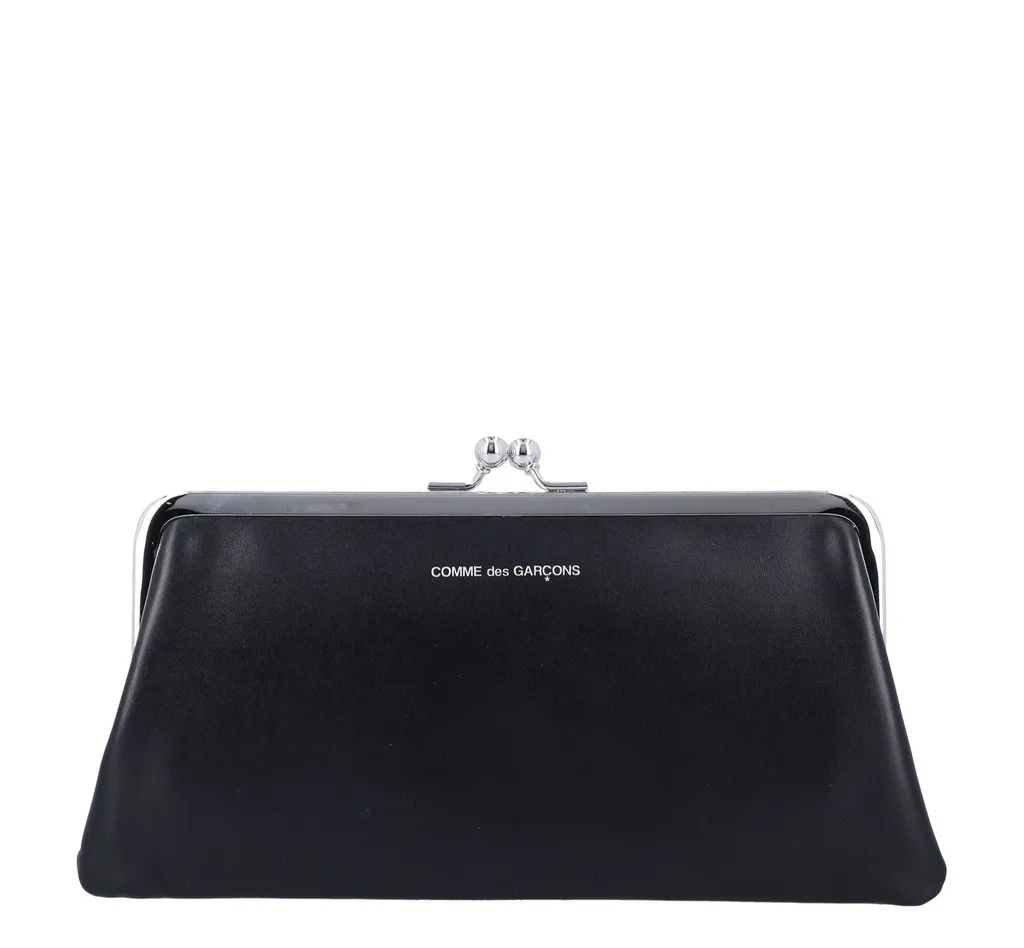 Comme Des GarÇOns Wallet Logo-Printed Kiss-Clasp Purse