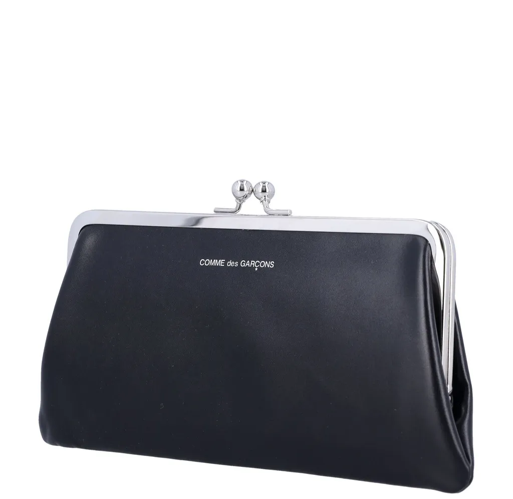 Comme Des GarÇOns Wallet Logo-Printed Kiss-Clasp Purse