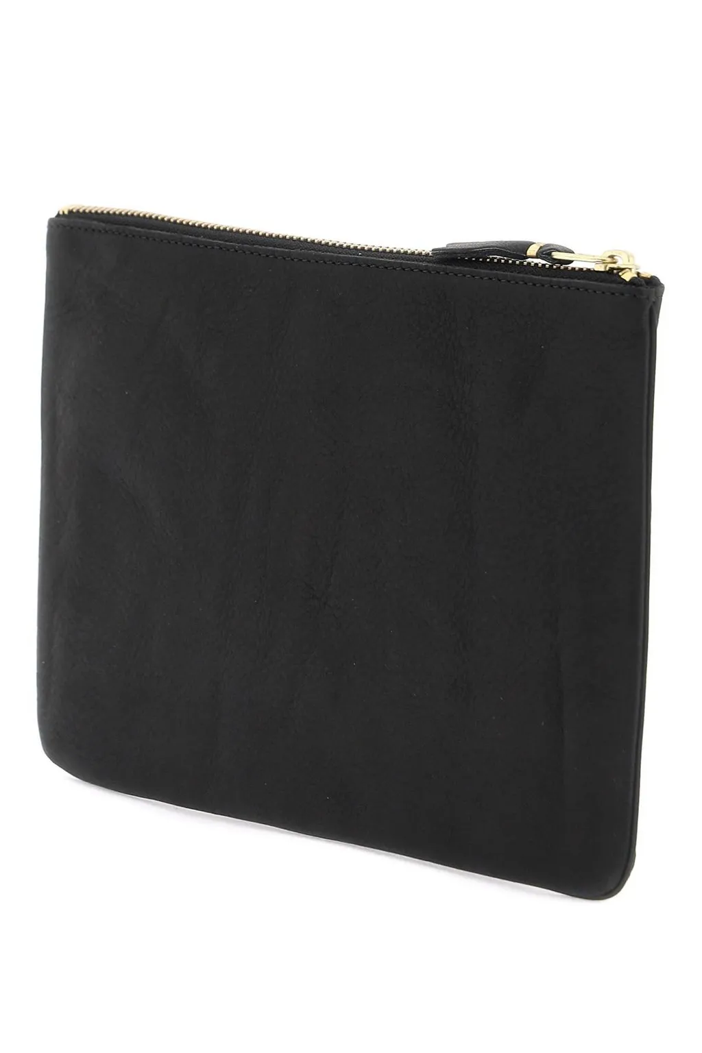 Comme Des GarÇOns Wallet Logo Printed Zip-Up Pouch