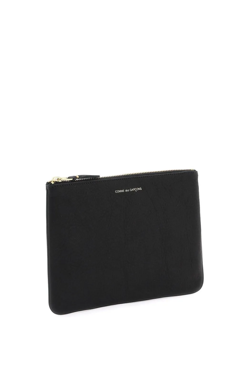 Comme Des GarÇOns Wallet Logo Printed Zip-Up Pouch