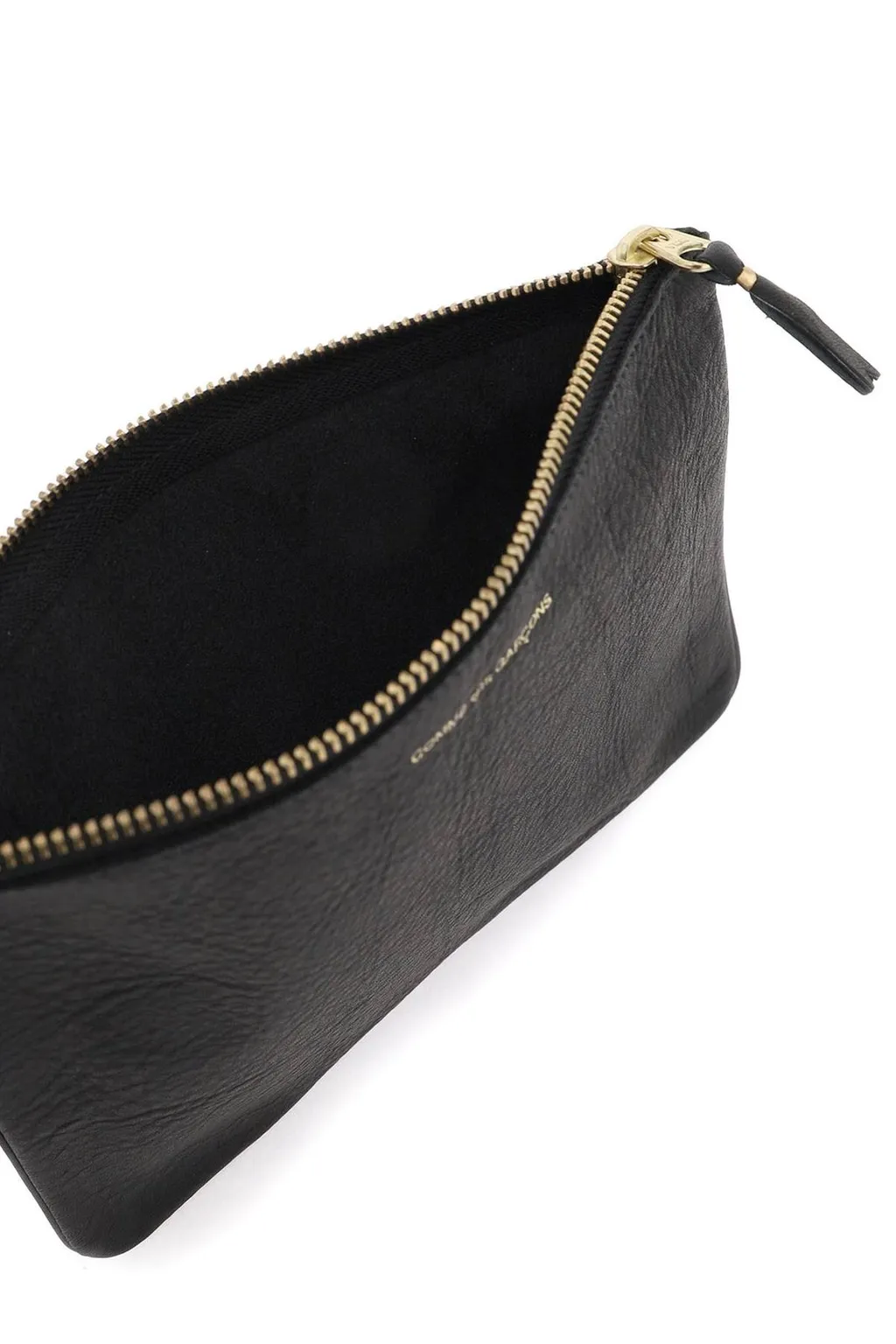 Comme Des GarÇOns Wallet Logo Printed Zip-Up Pouch