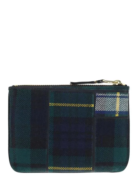 Comme Des GarÇOns Wallet Tartan Zip-Up Wallet