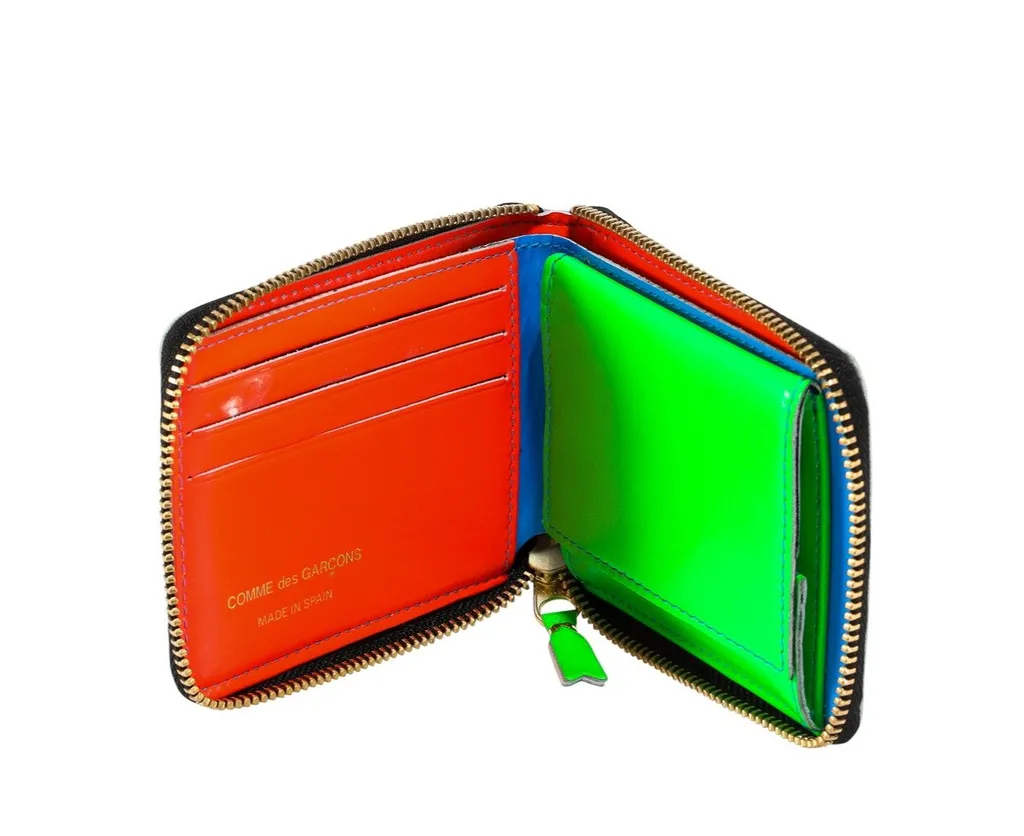 Comme Des GarÇOns Wallet Fluorescent Zip-Around Wallet