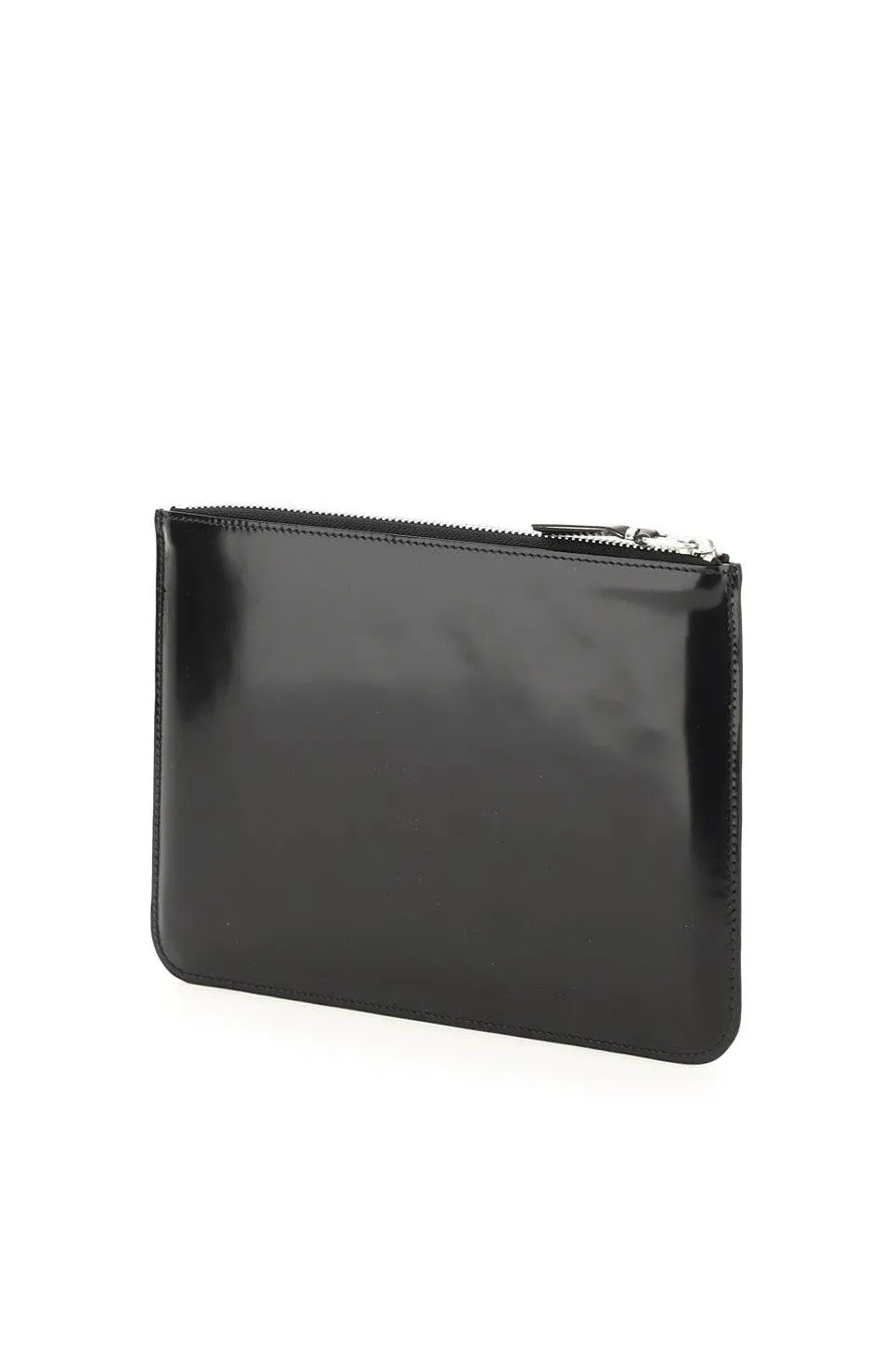 Comme Des GarÇOns Wallet Logo Embossed Zipped Pouch