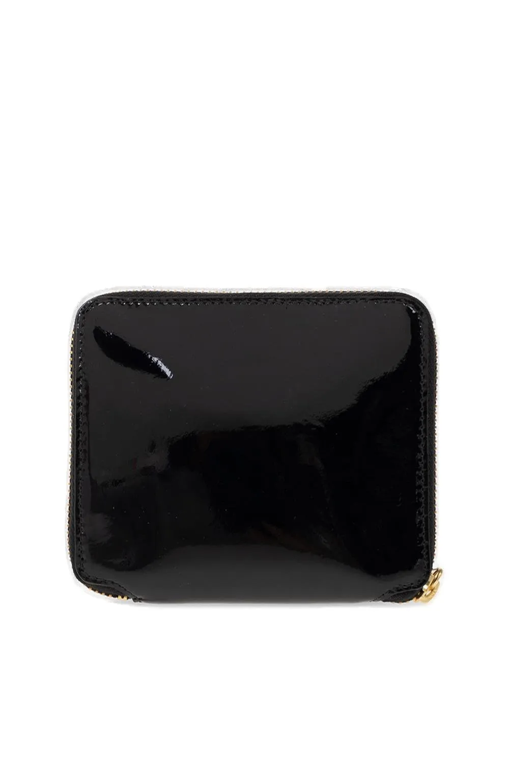 Comme Des GarÇOns Wallet Patent Checkered Zipped Wallet