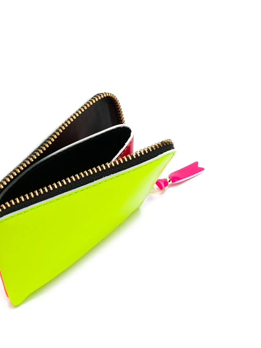Comme Des GarÇOns Wallet Super Fluo Zip-Up Wallet