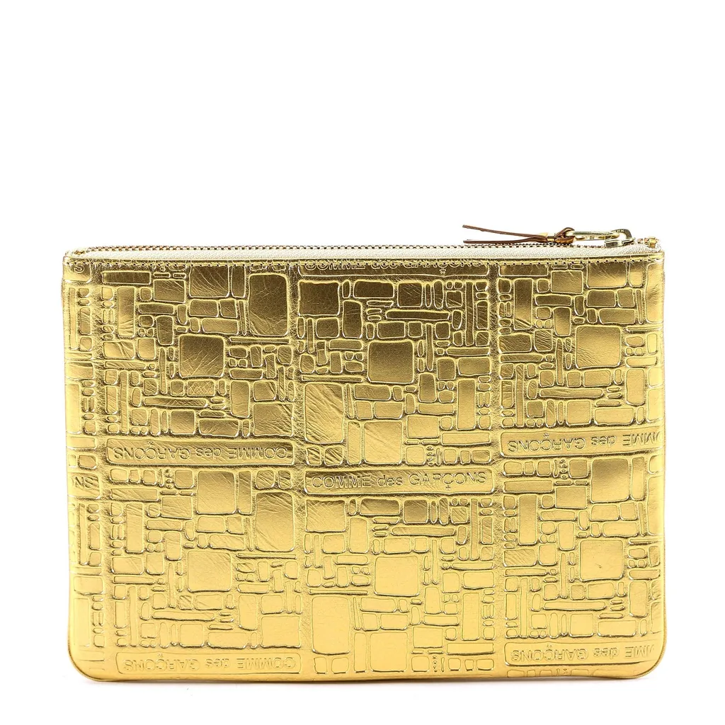 Comme Des GarÇOns Wallet Logo Embossed Coin Purse