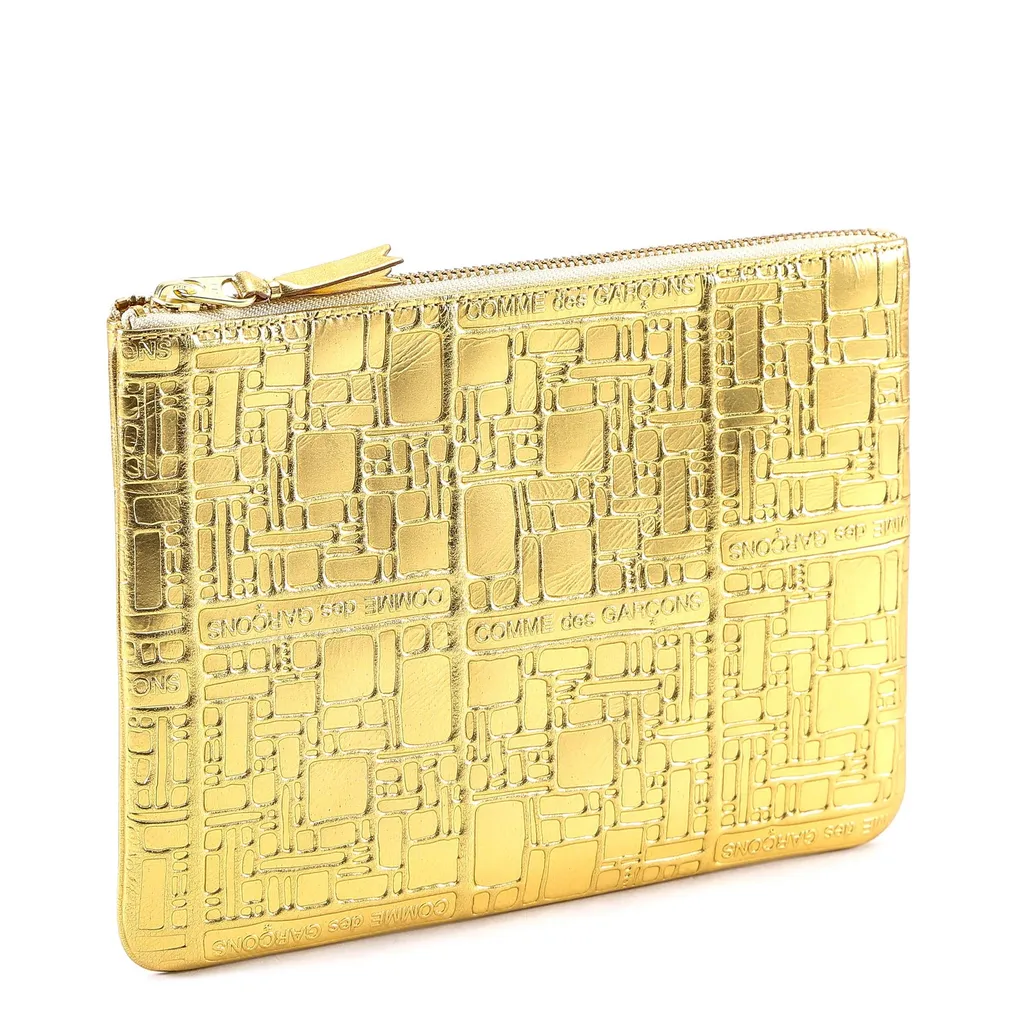 Comme Des GarÇOns Wallet Logo Embossed Coin Purse