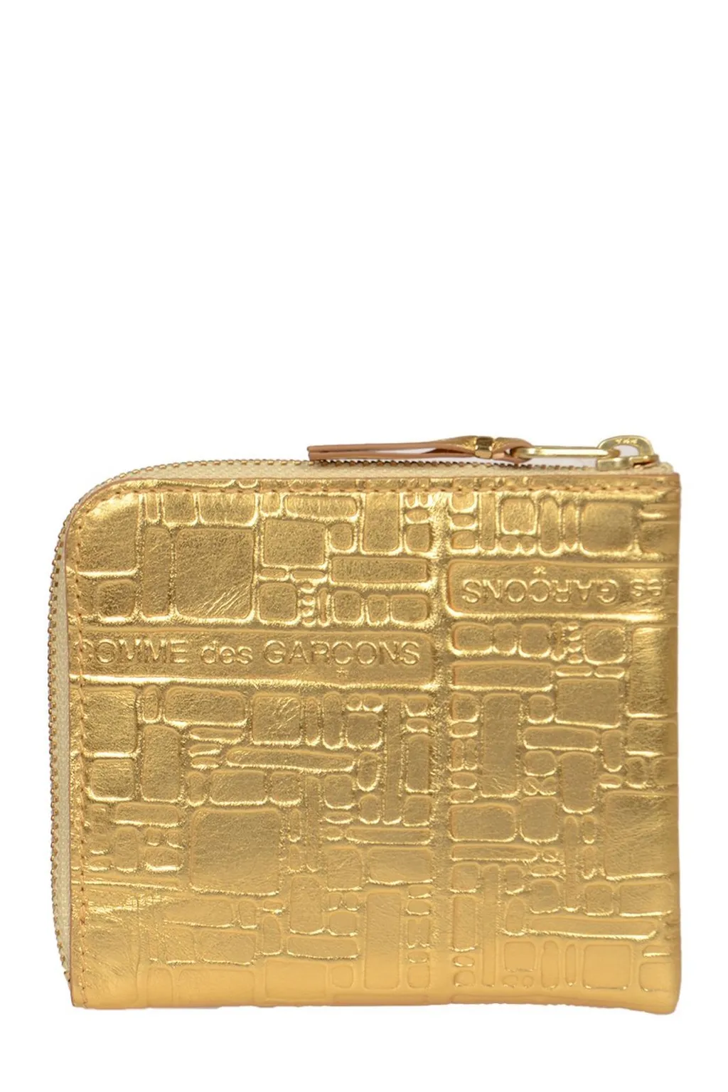 Comme Des GarÇOns Wallet Logo Embossed Zipped Wallet