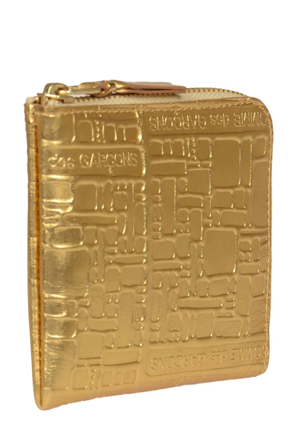 Comme Des GarÇOns Wallet Logo Embossed Zipped Wallet