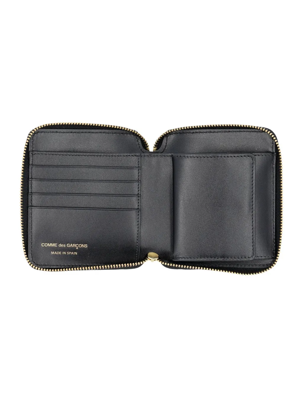 Comme Des GarÇOns Wallet Logo Printed Zipped Wallet