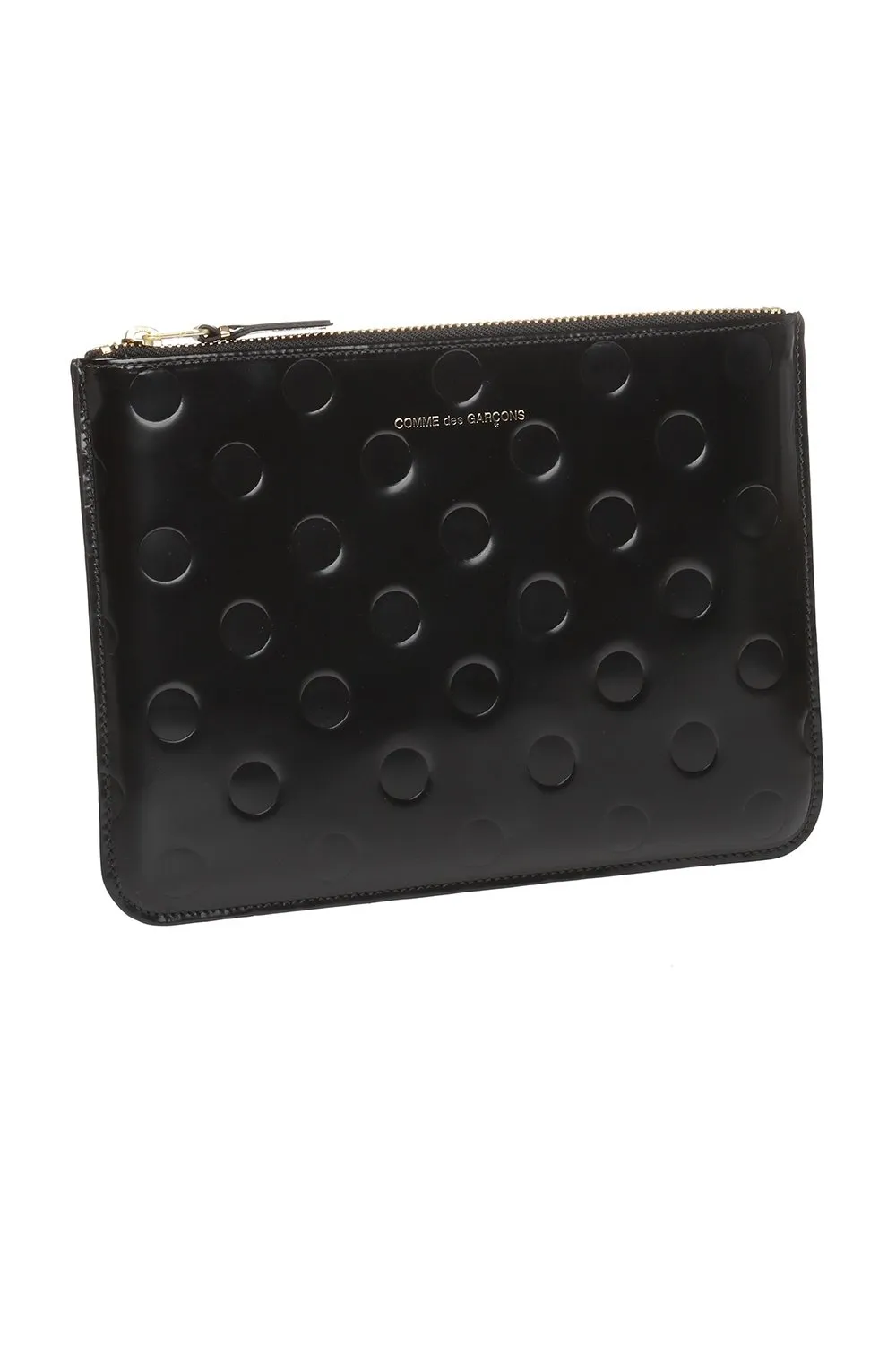 Comme Des GarÇOns Wallet Dot Embossed Zipped Wallet